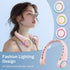 Neck fan, Portable Fan with 5-17H Lifespan, 4000mAh Neck fan air conditioner with 3 Adjustable Speeds and 64 Cool Lights, Nice Rechargeable Fan, H...