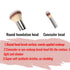 Dual-ended Foundation Brush Double Ended Kabuki Brush Concealer Brush Ideal for Liquid,Powder,Cream,Blending,Buffing,Concealer Sliver...