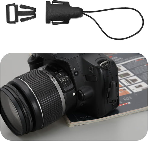 2 Sets Camera Strap Quick Release Kit Camera Strap Quick Release Adaptors Strap Buckles Slides Compatible with Neck Straps Hand Straps Other Carry...