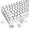 Guffercty kred 128 Keys XDA Profile Minimalist White Keycaps 75 Percent Dye-sub PBT Keyboard Caps with ISO Keys for MAC 60% 65% 75% 96% Mechanical...