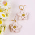 Puocaon Flower Polymer Clay Cutters - 3 Pcs Flower Clay Cutters for Polymer Clay Jewelry, 2 Pcs Plumeria Flower Texture Molds, 20 Flower Pistil Br...