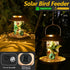 Solar Bird Feeder for Outdoors Hunging, Gifts for Mom Grandma Women, Metal Waterproof Outside Wild Bird Feeders,Cardinals Feeders, Gifts for Bird ...