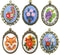ZuoAnLF 6 Pieces Embroidery Pendant Kit for Beginner,Embroidery Stitching Necklace,Embroidery Kit for Necklace & Earrings & Hand Sewing Jewelry & ...