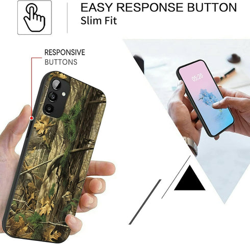 Rossy for Samsung Galaxy A14 5G Phone Case for Samsung A14 5G Case with Camouflage Tree Pattern for Women Men Slim Soft TPU Silicone Shookproof Pr...