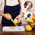 Professional Stainless Steel Lemon Zester & Grater - Premium Kitchen Tool for Cheese, Garlic, Ginger, Chocolate, Vegetables & Fruits | Dishwasher ...