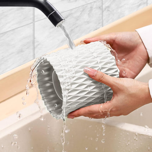 Makeup Brush Holder Organizer -360° Rotating Multi-Functional Pen Holder for Desk,Multi-Purpose Desktop Stationary Organizer,Storage Cup for Lipst...