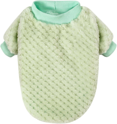 Dog Sweater, 3 Pack Dog Sweaters for Small Medium Dogs or Cat, Warm Soft Flannel Pet Clothes for Dogs Girl or Boy, Dog Shirt Coat Jacket (Large, P...