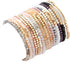 17Pcs Boho Beaded Bracelets for Women Colorful Stackable Sparkly Crystal Beads Bracelets Multi-Layer Versatile Statement Bracelets Stretch Cuff Je...