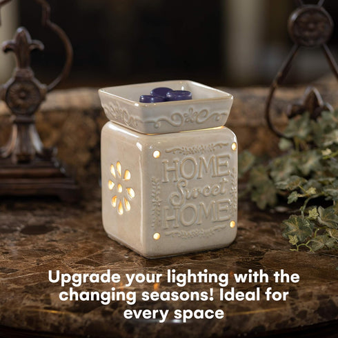 VP Home Wall Plug-in Wax Warmer for Scented Wax Ceramic Home Sweet Home Electric Home Fragrance Warmer for Essential Oils Candle Wax Melts and Tar...