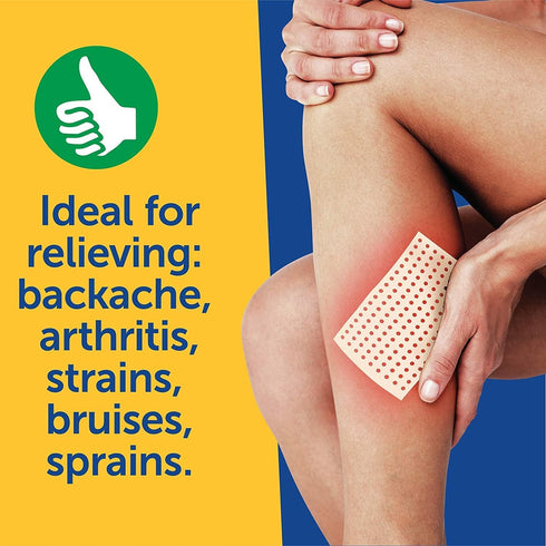 Coralite Capsaicin Patch –Pain Relieving Patch for Muscle Pain Relief, Back Pain, Muscle Soreness and Joint Pain for Larger Areas (pack of 12)...