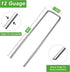 Landscape Staples Galvanized Garden Stakes, Heavy Duty Garden Pins for Fences, Lawns, Weed Barriers and Landscape Fabrics, Netting, Irrigation Hos...