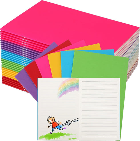 Gueevin 6 Pcs Blank Notebooks for Kids to Write Stories Bulk Notebooks Journals for Students Paperback Books Drawing Lined Page Journals Primary E...