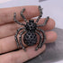 SELOVO Black Crystal Rhinestone Gothic Brooch Pin (black 3)...