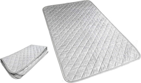 Ironing PadMat Iron Anywhere Portable Travel Ironing Blanket100%Cotton Quilted Protect Surfaces Weighted Corners Cover for Washer Dryer Table Top ...
