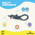 Sun Company Big Discoveries LifeLight Animal Carabiner Flashlight – Fun Mini Animal Keychain Flash Lights for Kids, Adults, Nurses (Dolphin)...