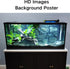 Fish Backgrounds Paper Double Sides 3D Stone & Trees Aquarium Background Picture 19" x 48" Fish Tank Background...