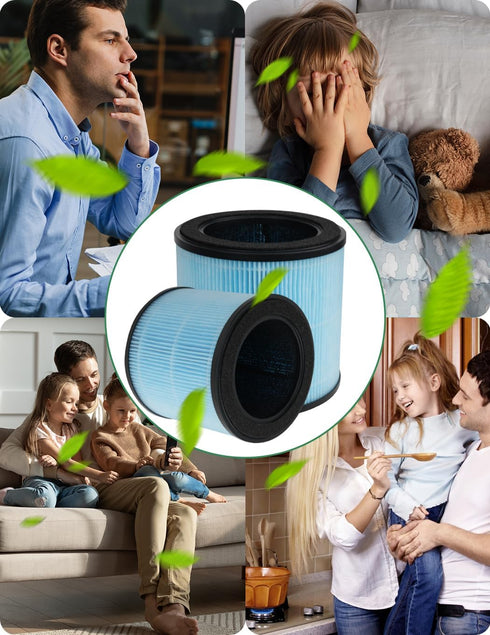 BBT BAMBOOST H201 HEPA Filter Compatible with TEC.Bean JH50G-M and Homvana H201 Air Purifier, H13 3-in-1 True HEPA and High-Efficiency Activated C...