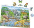 Larsen Puzzles African Savannah 65 Piece Children's Jigsaw Puzzle...