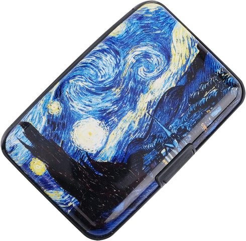 Rfid Credit Card Holder Slim Metal Card Wallet Business Card holders Small Card Case Aluminum Travel Wallet for Men Women - Skyland...