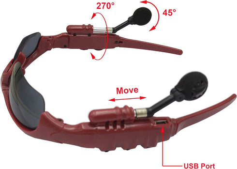 Wireless Bluetooth Sunglasses Anti-ray Stereo 4.1 Music Bluetooth Headphones for Men Support Both Headset and Hands-free for All Kinds of Cell Pho...