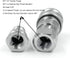 1/4" NPT Thread ISO-B Hydraulic Quick Disconnect Coupler Tractor Quick Coupling with Dust Caps...