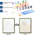 shinefly Paint by Numbers for Adults Beginners Home Acrylic Paint by Numbers Kits for Kids on Canvas 16x20 inch, Rural Countryside...