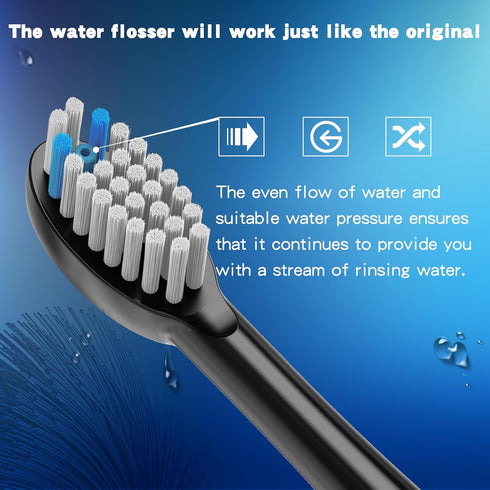 Toothbrush Replacement Heads Compatible with Waterpik Sonic Fusion SF01 SF02 / Sonic Fusion 2.0 SF03 SF04, 6 Pcs Replacement Toothbrush Heads with...