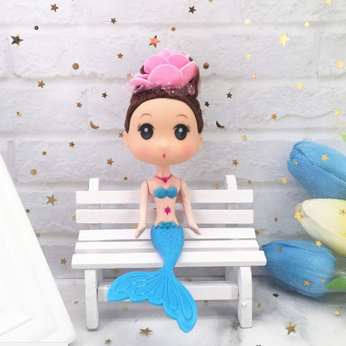 10 Pcs Mermaid Figurines, Mermaid Doll Cake Toppers, Mermaid Figure Collection Playset, Ocean Princess Toy, Birthday Cake Decoration...