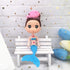 10 Pcs Mermaid Figurines, Mermaid Doll Cake Toppers, Mermaid Figure Collection Playset, Ocean Princess Toy, Birthday Cake Decoration...