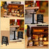Flever Dollhouse Miniature DIY House Kit Creative Room with Furniture for Romantic Valentine's Gift (Coffee Time)...