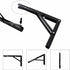 Toirxarn 8" Heavy Duty Black Folding Shelf Brackets - Steel Collapsible Bracket for Space Saving Wall Mounted Desk, DIY Workbench, Foldable Table ...