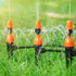 2 in 1 Drip Irrigation Emitters and Atomizing Nozzle for 1/4" Drip Irrigation Tubing, 25 Pcs Adjustable 360 Degree Water Flow Drippers Sprinklers ...