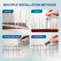 Bird Spikes for Pigeons Small Birds, 3 Pack Bird Spikes for Outside to Keep Birds Squirrel Cat Away, Stainless Steel Anti Bird Spikes for Fence Wi...