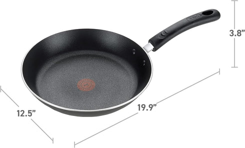 T-fal Experience Nonstick Fry Pan 12.5 Inch, Induction, Oven Broiler Safe 400F, Non Stick Frying Pan, Skillet, Kitchen Egg Pan, Omelet Pan, Cookwa...
