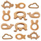 12-Pcs Baby Teether Toys,Wooden Teethers for Babies - Wooden Animal Toys, Teething Rings, Toddler Chew Toys?Baby Teething Rings and Wooden Teether...