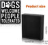 Dogs Welcome People Tolerated Dog Lover Decor Presents for Animal Lovers Wood Dogs Box Sign Welcome Word Dog Signs Rustic Wall Decor Art Pet Sayin...