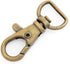 CRAFTMEMORE Swivel Lobster Claw Clasps Classic Trigger Snap Hooks CS10 Purse Landyard Clip 5/8" 3/4" 1" Pack of 10 (5/8 Inch, Antique Brass)...
