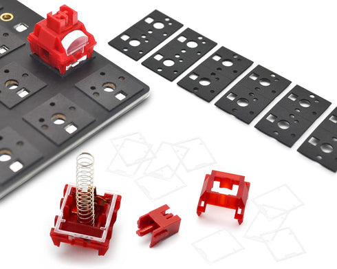 YIMAGUJRX RUNJRX Keyboard Switch Film Poron Switch Pad,Swich Film for Cherry Gateron Kailh Switches,Switch Pads for Hot Swap Keyboard 120 Pcs (Fil...