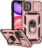 Hitaoyou Compatible iPhone 11 Case with Camera Cover & Kickstand, Military Grade Shockproof Heavy Duty Protective Magnetic Case - Pink...