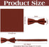 Toulite 2 Pcs Solid Cinnamon Color Boy's Bow Tie Satin Bow Tie with Suit Handkerchief Pre Tied Style Pocket Square for Wedding Party Dress up...
