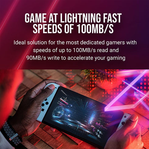 PNY 128GB XLR8 Gaming microSDXC Memory Card - 100MB/s, UHS-I, 4K UHD, Full HD, U3, V30, A2 - micro SD for Portable Console Gaming on Nintendo-Swit...