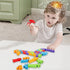 LovesTown Giraffe Wooden Puzzle, 26PCS Jigsaw Puzzle Alphabet and Number Blocks Wooden Building Blocks for Kid Preschool...