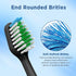 Replacement Toothbrush Heads for Waterpik Complete Care 5.0/9.0 (CC-01/WP-862), with Covers, 4 Count, Black...
