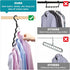 Closet Organizers and Storage,Upgraded Organization and Storage Clothes Hanger,12 Pack College Dorm Room Essentials,Sturdy Closet Organizer Home E...