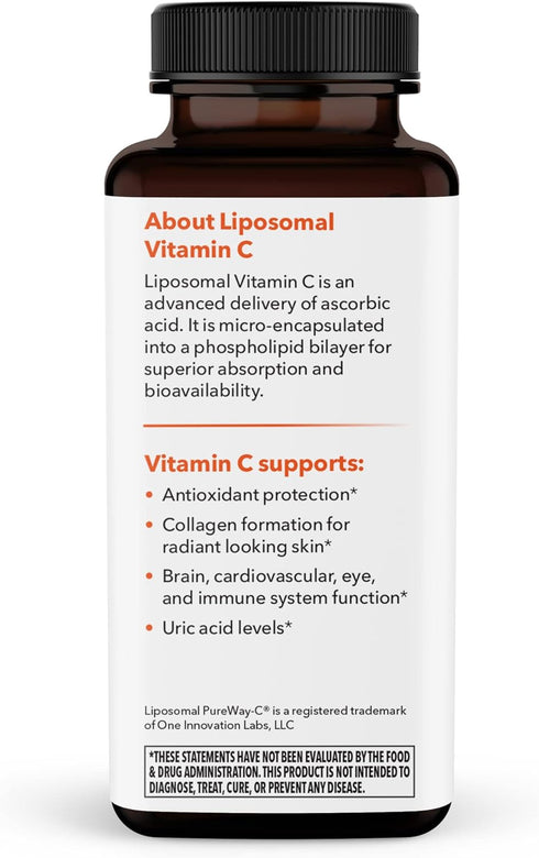 LifeSeasons Essentials Liposomal - Vitamin C Supplement - Supports Skin Heart & Boosts Immunity - Enhances Collagen Production - Antioxidants for ...
