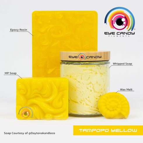Mica Powder Pigment “Tampopo Yellow” (25g) Multipurpose DIY Arts and Crafts Additive | Woodworking, Epoxy, Resin, Natural Bath Bombs, Paint, Soap,...