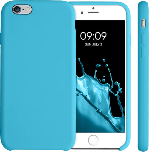 kwmobile Case Compatible with Apple iPhone 6 / 6S Case - TPU Silicone Phone Cover with Soft Finish - Ocean Blue...