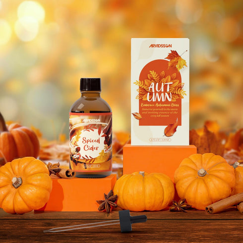 ARVIDSSON Fall Essential Oil, Spiced Cider Fragrance Oil 4 Fl Oz (120ml), Natural Spiced Cider Oil, Premium Cozy Autmun Scented Oil for Diffusers,...