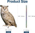 Fake Owls to Keep Birds Away, Bird Scare Devices, Bird Control, Cardboard Garden Decor Outdoor, Hanging Reflectors to Keep Pigeons Away from House...