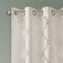 Madison Park Eden Sheer Single Curtain for Bedroom, Modern Contemporary Light Sheers for Living Room, Geometric Pattern with Grommet, 50x95, Ivory...